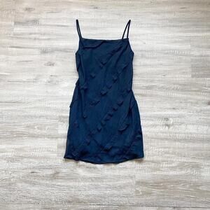 Vintage ruffle back mini dress